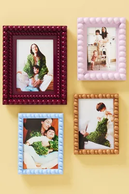 Rory Beaded Wood Photo Frame by Anthropologie, alternate view