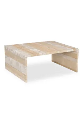 Rosa Marble Rectangle Coffee Table - Beige, Marble product