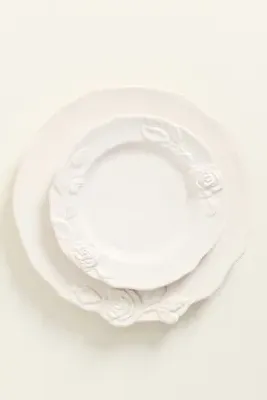 Rose Italian Earthenware Dessert Plates Set of 4 product