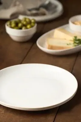 Rowen Portuguese Dinner Plates Set of 4 - White, Stoneware product