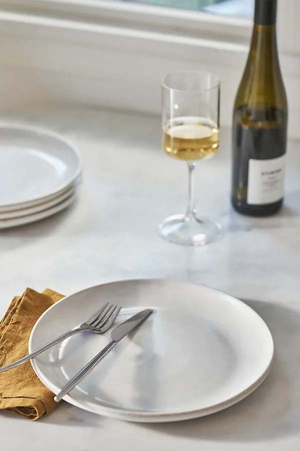 Rowen Portuguese Stoneware Dinner Plates Set of 4 - Ivory product