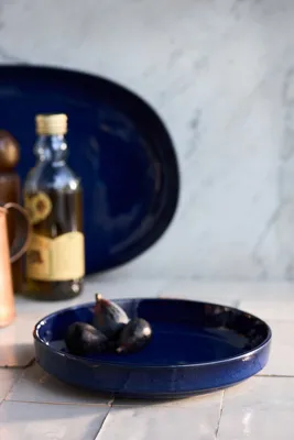 Rowen Portuguese Stoneware Low Bowls Set of 4 - Blue product