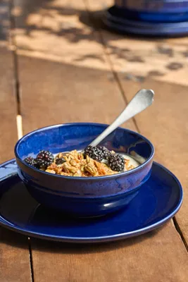 Rowen Set of 4 Cereal Bowls - Blue, Stoneware product