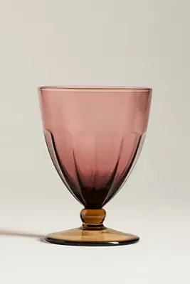 Rue Glass Goblets Set of 4 - Pink, Soda Lime Glass by Anthropologie, alternate view