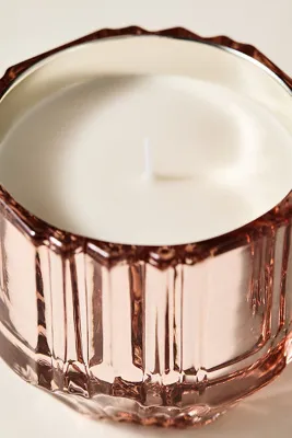 Sabina Floral Orchid & Amber Glass Candle - Pink by Anthropologie, image 2