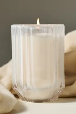 Sabina Fresh White Cashmere & Musk Glass Candle - Small, Cotton by Anthropologie, image 2