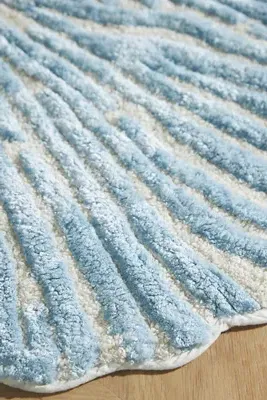 Sabine Hand-Tufted Bath Mat - Blue, Cotton/Rayon product