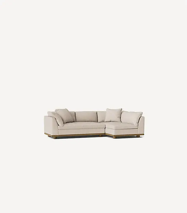 Saguaro Sectional Sofa - Ivory by Anthropologie