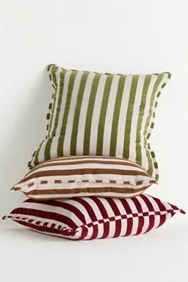 Sarah Striped Cushion - Cotton, Rayon alternate view