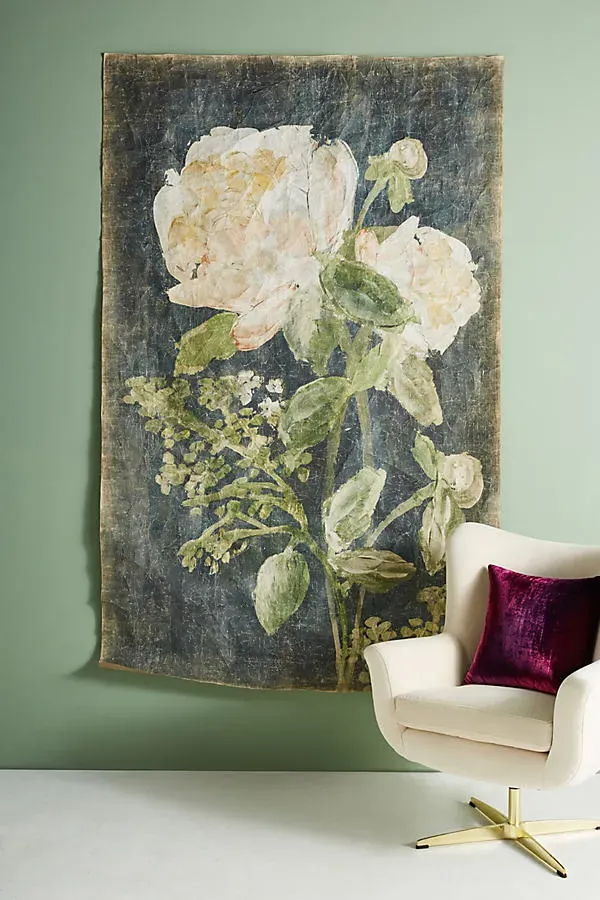 Sarita Floral Tapestry Wall Hanging - Blue product
