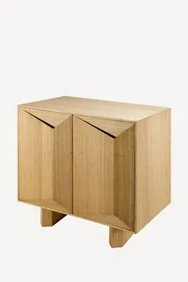 Scalene Geometric Wood Cabinet - Beige product