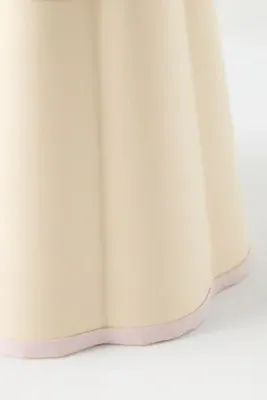 Scalloped Empire Lampshade 12" - Pink, Cotton by Anthropologie, image 2