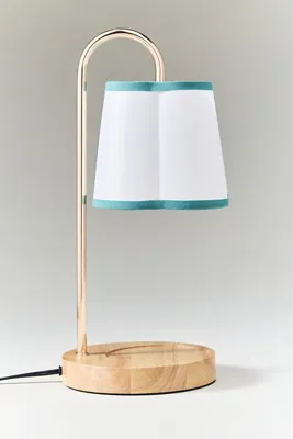 Scalloped Shade Candle Warmer Lamp - Green product