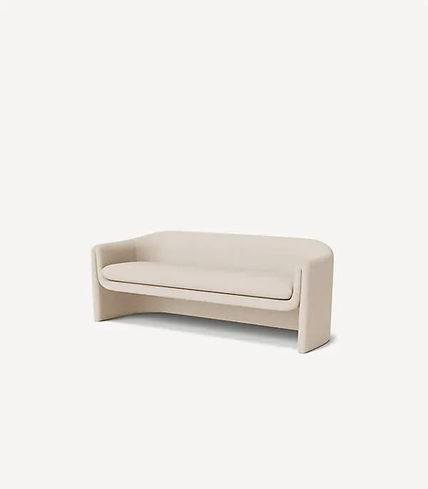 Sculptural Boucle Sofa - Blue product