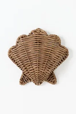 Sea Creature Woven Wall Charm - Brown, Wicker product