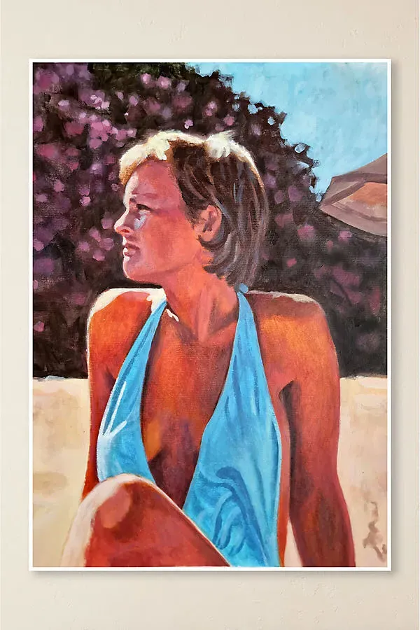 Sean Troth Woman in Blue Art Print product