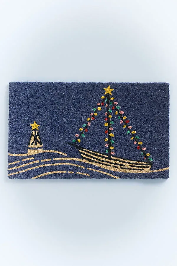 Seaside Holiday Coir Printed Doormat product
