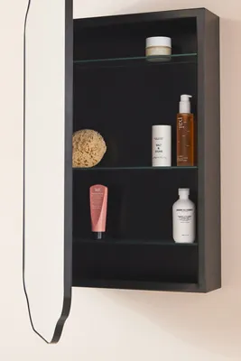 Sebastian Mirrored Bathroom Wall Cabinet - Black by Anthropologie, image 2