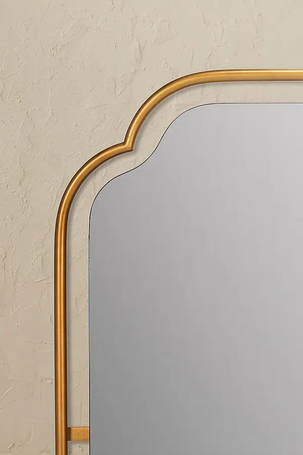 Sebastian Square Wall Mirror - Gold, Metal by Anthropologie, alternate view
