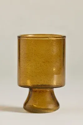 Seeded Goblet Glass - Brown, Hand-Blown Glass by Anthropologie, image 2