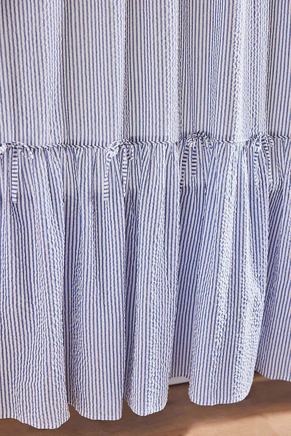 Seersucker Stripe Shower Curtain - Cotton product
