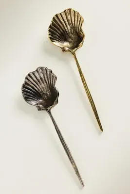 Shelton Metal Shell Serving Spoon - Silver product