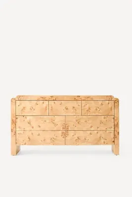 Shura Burl 7-Drawer Dresser - Ivory product