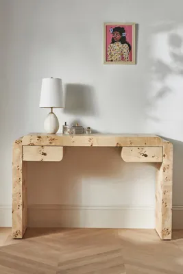 Shura Burl Console Table - Ivory product