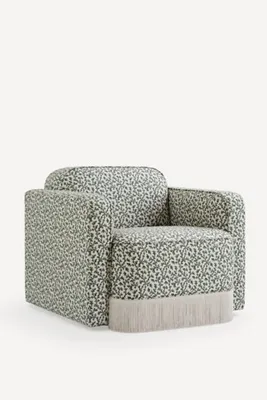 Sinclair Irena Fringe Chair - Green, Polyester product