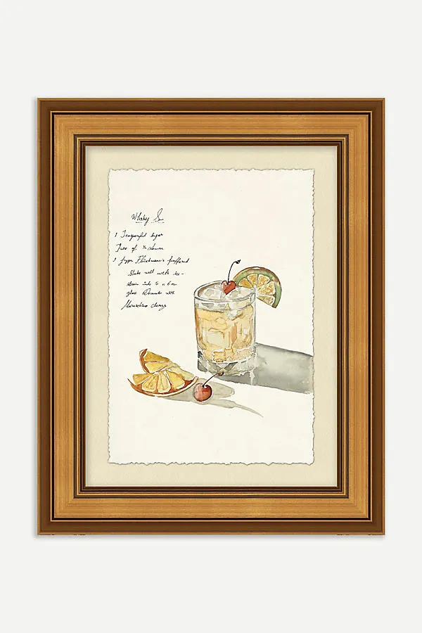 Sip Happens Wall Art - Yellow, Watercolor Paper product