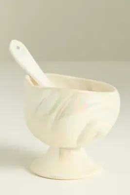 Sirena Stoneware Salt Cellar - Blue product