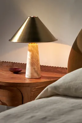 Sky Marble Table Lamp - Beige, Brass product