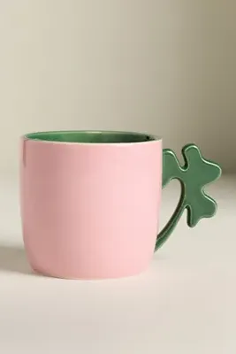 Skylar Handpainted Stoneware Mug - Green product