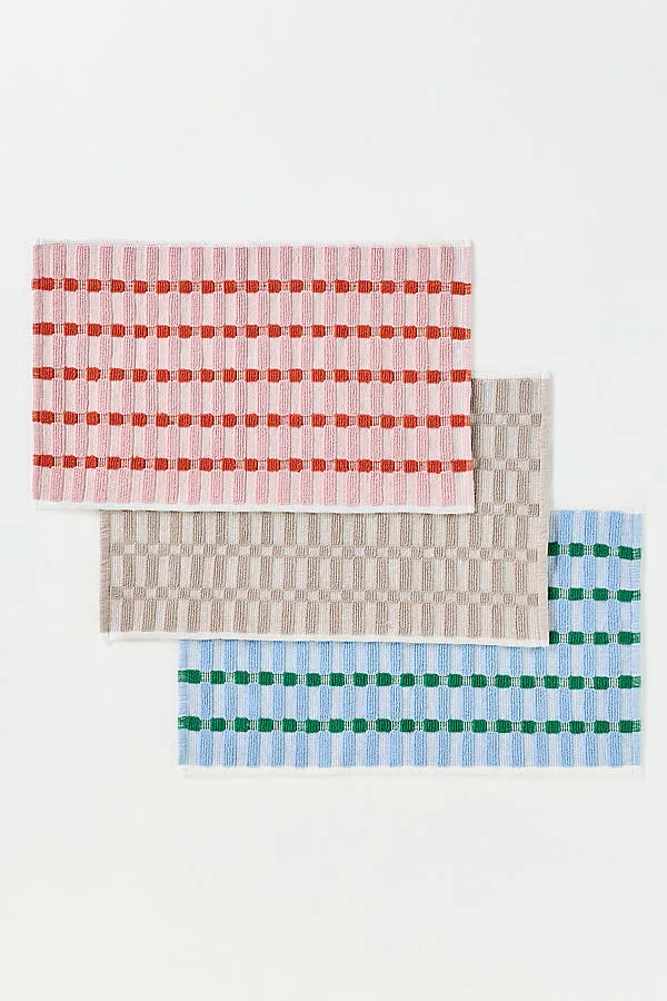 Sloane Geo Bath Mat - Pink, Cotton product