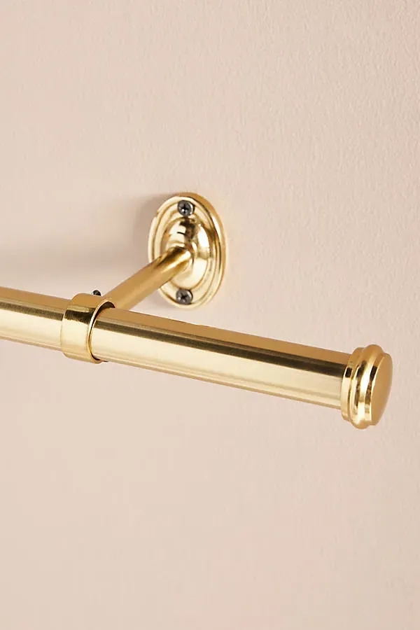 Smithery Large Curtain Rod - Gold by Anthropologie, image 2