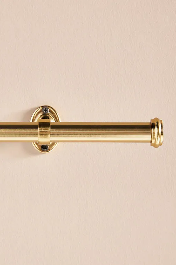 Smithery Large Curtain Rod - Gold by Anthropologie
