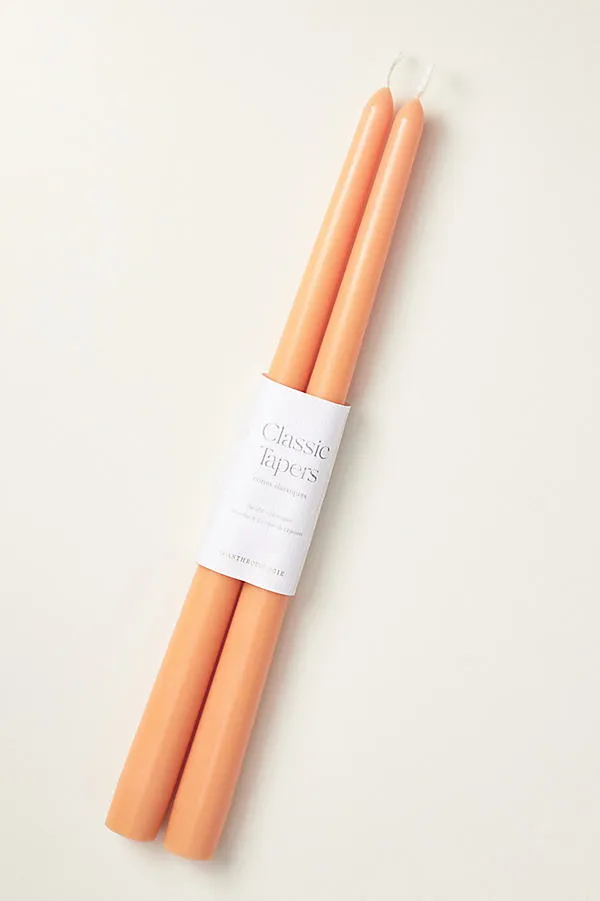 Smooth Taper Candle Set of 2 - Beige, Cotton by Anthropologie, image 2