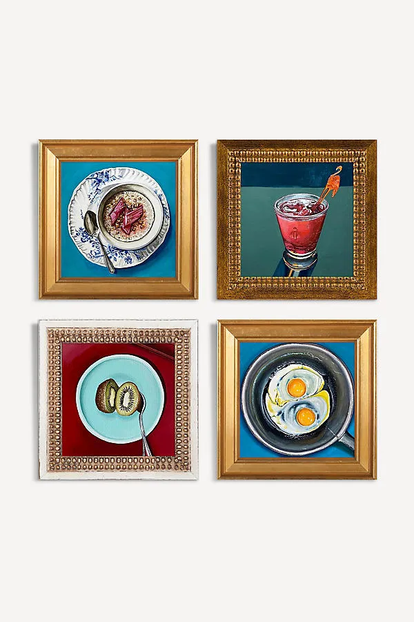 Snack Time Gallery Wall Set - Wood Frame product