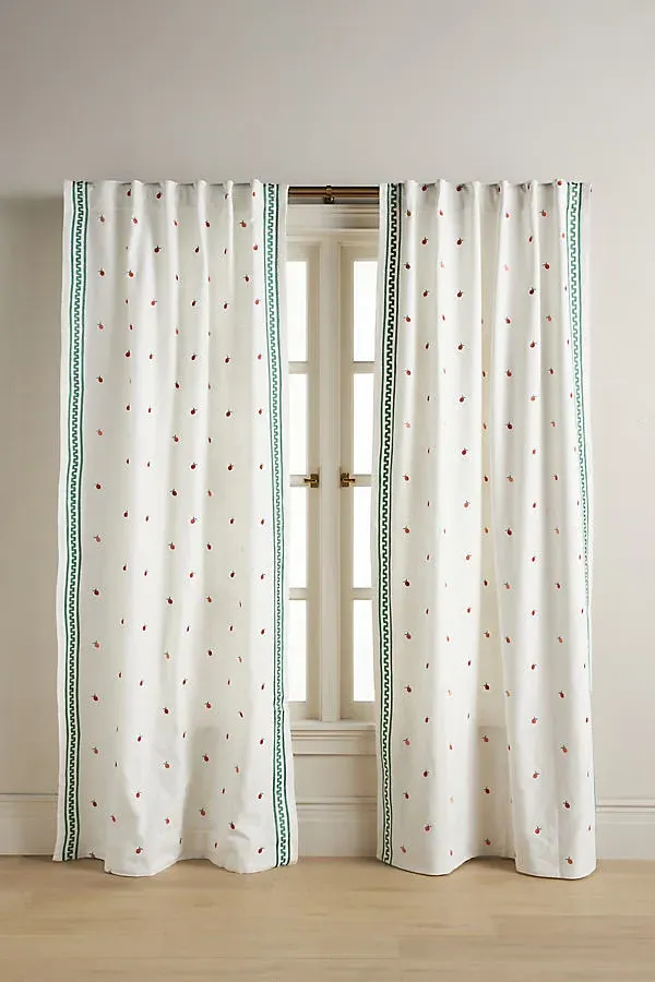 Sola Hand-Embroidered Curtain - Cotton, Rayon product