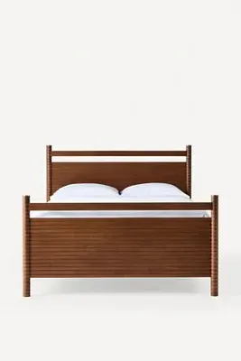 Solana Queen Size Bed Frame - Brown, Wood product