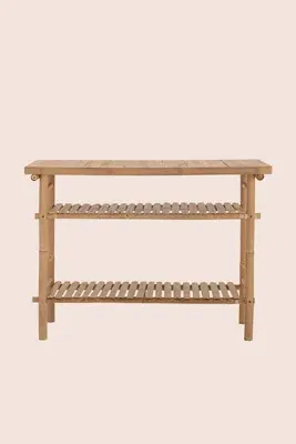 Sole Outdoor Side Table - Brown, Bamboo product