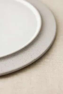 Sonae Reversible Dessert Plates Set of 2 - Grey, Glazed Clay by Anthropologie, alternate view