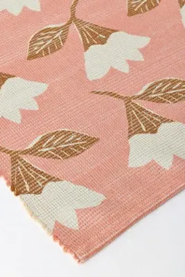Sonny Indoor/Outdoor Flatwoven Floral Rug - Pink product