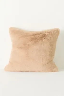 Sophie Faux Fur Cushion - Brown, Polyester product