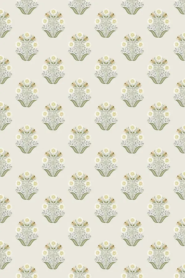 Sophie Floral Medallion Peel-and-Stick Wallpaper - Beige product