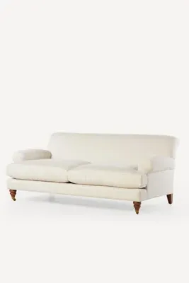 Sorrento Stripe Willoughby 2-Seater Sofa - Grey, Polyester/Cotton by Anthropologie, alternate view