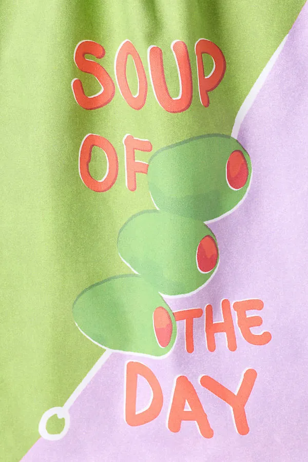 Soup of the Day Bar Towel - Green, Cotton product