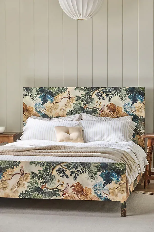 Spa Sateen Ruffled Duvet Cover - Beige, Organic Cotton by Anthropologie