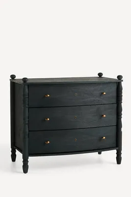 Spindle 3-Drawer Chest of Drawers - Acacia Veneer product