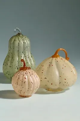 Splatter Glass Pumpkin - Yellow product